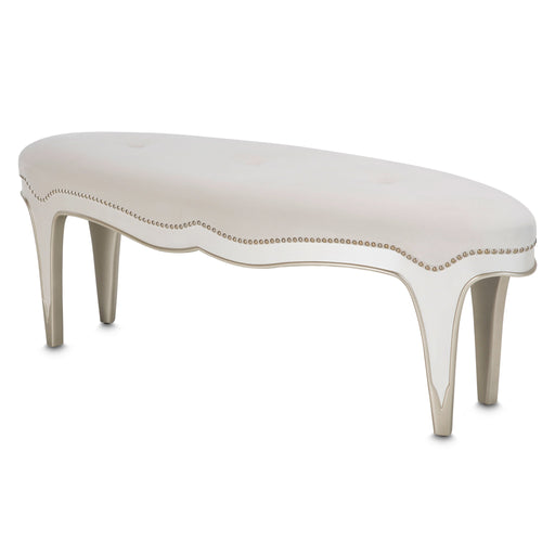 London Place - Bed Bench - Creamy Pearl Michael Amini