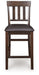 Haddigan - Upholstered Barstool (Set of 2) - Dark Brown Signature Design by Ashley®
