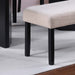 Contemporary Dining Bench Soft Upholstered Home Essentials