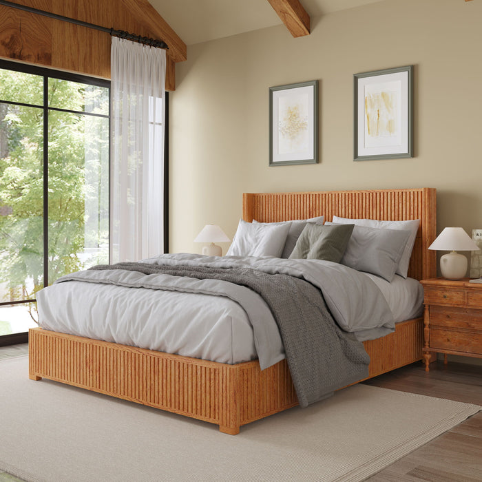 Platform Bed Frame With Headboard, Floor Standing Design Home Essentials