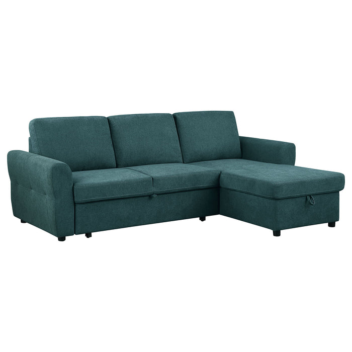 Kenna- Sleeper Sectional Sofa With Storage Ottoman Furniture Max