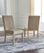 Chrestner - Dining UPH Side Chair (Set of 2) - Gray / Brown Signature Design by Ashley®