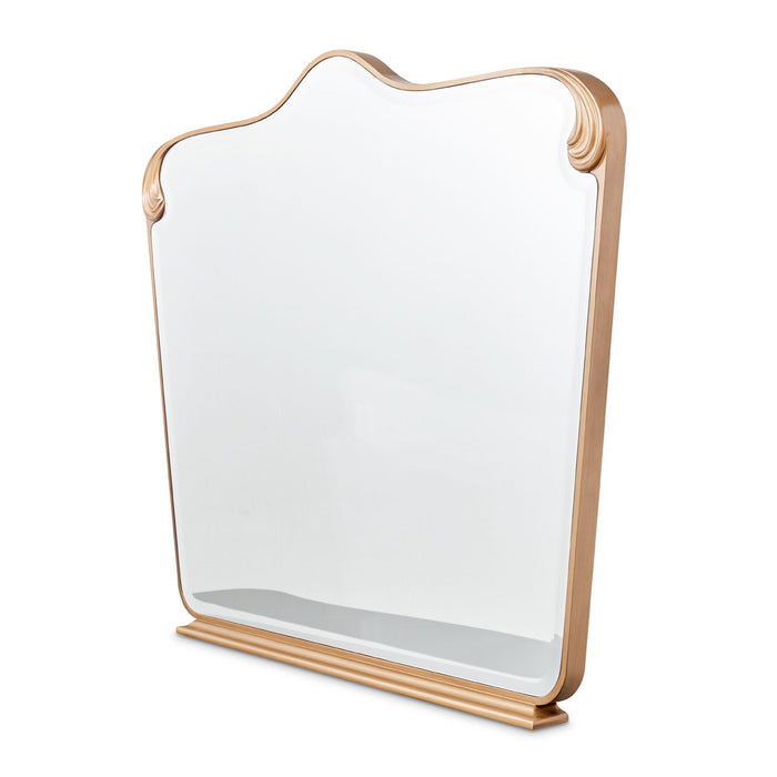Camellia Field - Dresser Mirror - Gold
