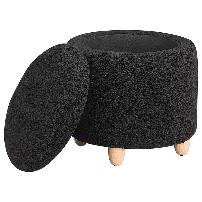 Corvair - Round Storage Ottoman Furniture Max