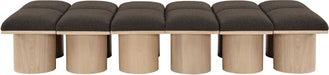 Pavilion - 12 Piece Modular Bench With Natural Base Meridian Furniture