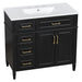 Bathroom Vanity With Sink, 4 Drawers, 2 Doors Hearth and Haven