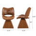 Modern Swivel Dining Chair With High Back Home Essentials