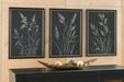 Janisburg - Wall Art Set (Set of 3) - Black / White / Brown Signature Design by Ashley®