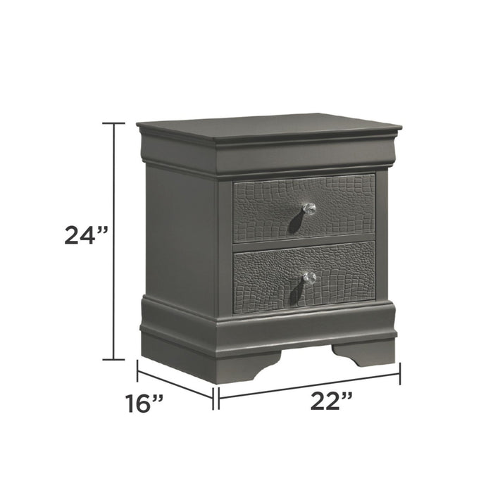 Blaze - 2 Drawer Modern Nightstand Matrix Furniture Group