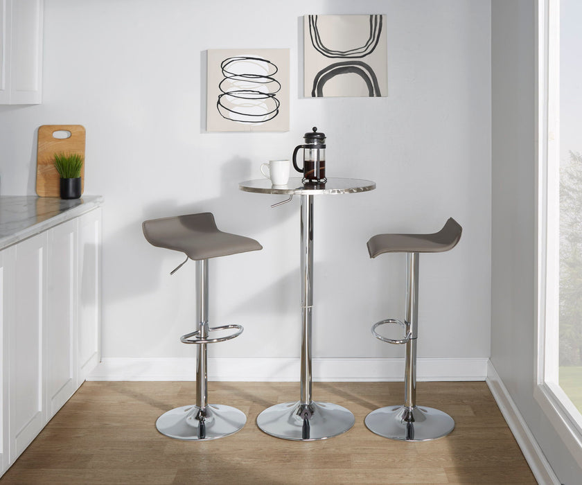 Ale - Contemporary Adjustable Barstool (Set of 2) Lumi Source