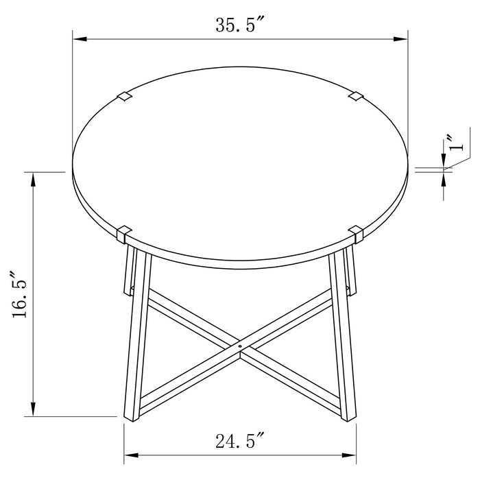 Heyer - Round Table With Open Base Furniture Max