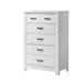 Cassini - 5 Drawer Chest - White Lilola Home