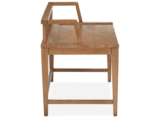 Lindon - Arm Bench With Low Back - Light Brown Magnussen Furniture