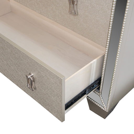 5 Drawer Chest Bedroom Furniture - Silver Home Essentials