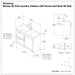 Hennessy - Laundry Utility Sink And Cabinet With Dual Sink And Pull Out Faucet - White Simpli-Home
