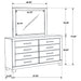 Bren - 8 Drawer Dresser With Mirror - Rustic Brown Furniture Max