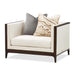 Belmont Place - Matching Chair - Cream / Espresso Michael Amini