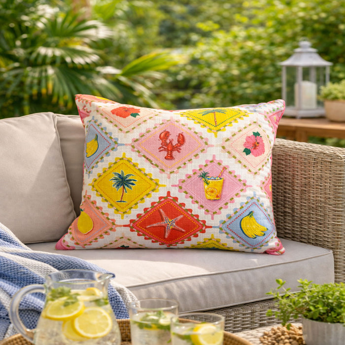 Outdoor Pillows, Weather Resistant (Set of 2) - Multi Daily Nest