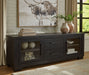 Galliden - Extra Large TV Stand - Black Signature Design by Ashley®