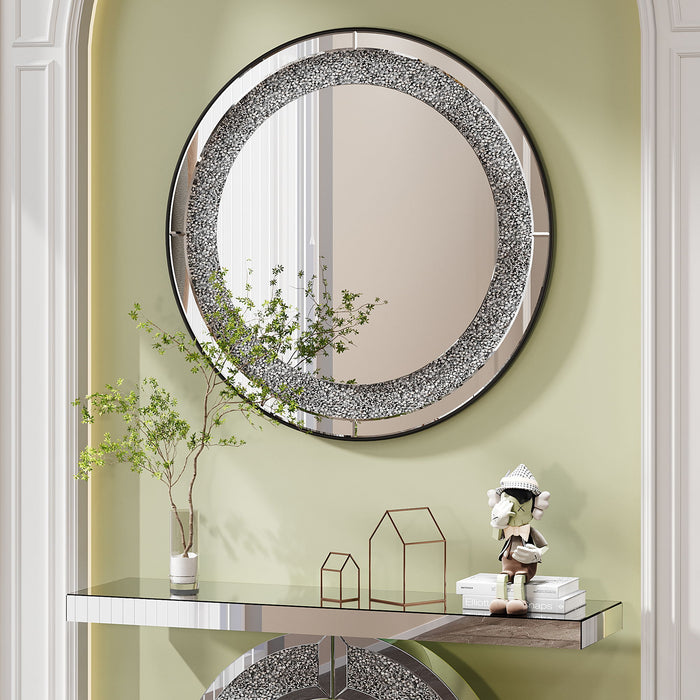 Round Wall Mirror - Silver Daily Nest