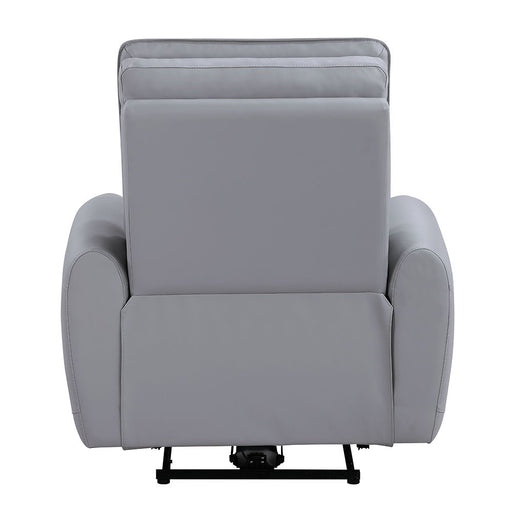 Jeromie - Power Motion Recliner With USB Port - Gray Synthetic Leather ACME