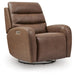 Motion-Max - Swivel Glider Power Recliner - Saddle Signature Design by Ashley®