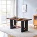 Compact Dining Table - Walnut / Black Home Essentials