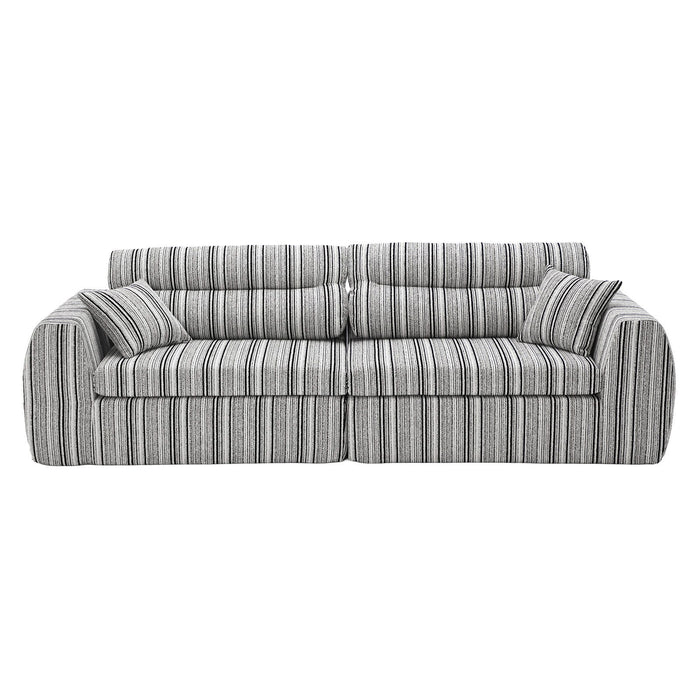 3 Seater, Couch With Throw Pillows For Living Room Home Essentials