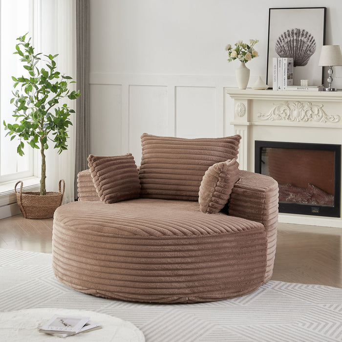 Modern Single Sofa With Backrest Pillow For Living Room Home Essentials