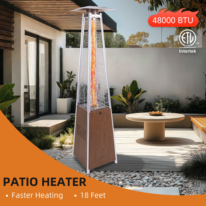 Patio Heater With Detachable Wheels, Protective Cover Home Essentials