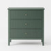 Fluted 3 Drawer Nightstand With Soft Close Slides Home Essentials