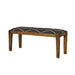 Upholstered Bench - Black Furniture Max