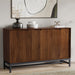 Banting - 3 Door Sideboard Buffet With Adjustable Shelves - Natural Walnut Simpli-Home