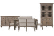 Lancaster - 7 Piece Extendable Rectangular Dining Table Set Magnussen Furniture