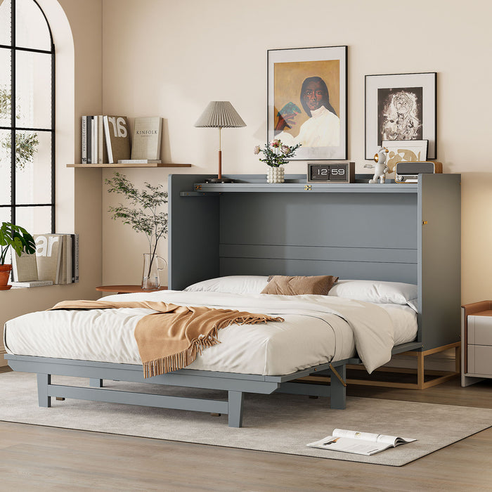 Murphy Bed With Iron Legs, Modern Design Timeless Haven