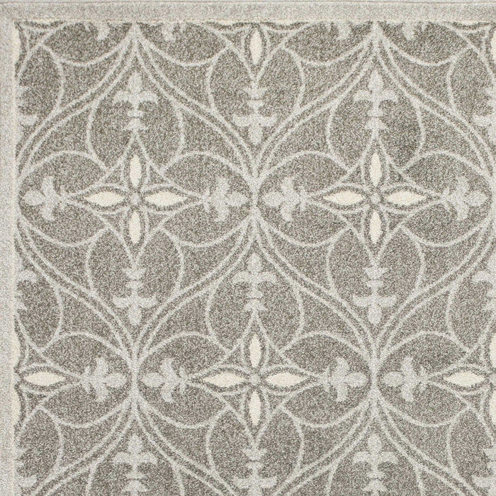 3' X 5' Moroccan Indoor / Outdoor Area Rug - Gray