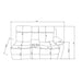 Blanche - Sectional Sofa With LED Lighting And Integrated Speaker - Gray Global Furniture USA