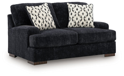 Whitmore Manor - Loveseat - Black Pearl Benchcraft®