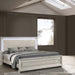 Elegant Style Bed With LED Lights On Headboard Home Essentials