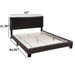 Upholstered Bed With Adjustable Headboard Home Essentials