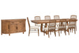 Woodward - Trestle Extendable Dining Table Set Magnussen Furniture