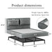 Airframe - Upholstered Bed Frame With Double Layered Upholstered Headboard Home Essentials