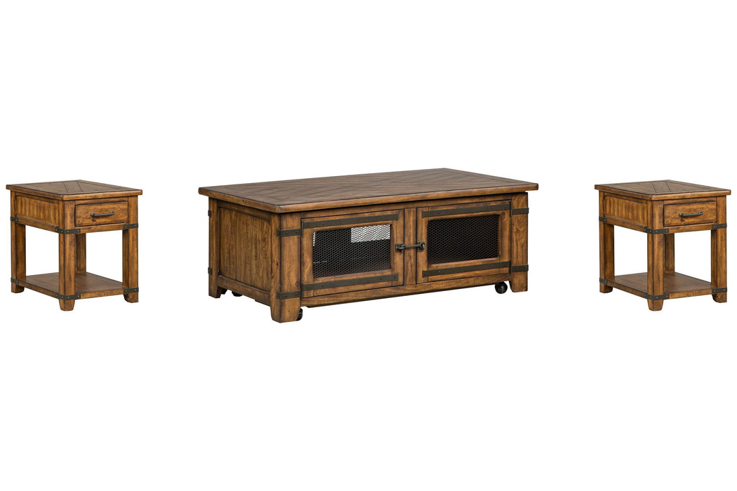 Chesterfield - Lift Top Storage Caster Cocktail Table Set Magnussen Furniture