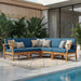 Perla - 5 Pieces Sofa Set Noble House