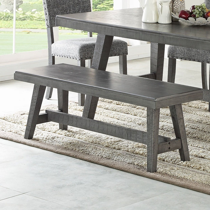 Dining Room Bench - Gray / Gray Home Essentials