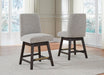 Burkhaus - Upholstered Swivel Barstool (Set of 2) - Beige / Dark Brown Signature Design by Ashley®