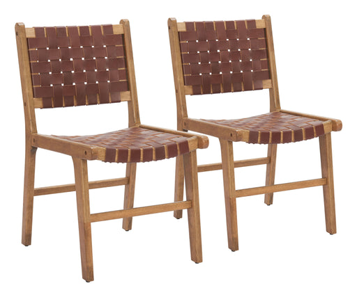 Feder - Dining Chair (Set of 2) - Brown Zuo Modern