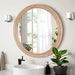 Round Wall Mirror With Ribbed Frame Daily Nest