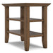 Acadian - Narrow Side Table - Rustic Brown Simpli-Home