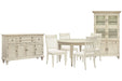 Newport - Extendable Round Dining Table Set Magnussen Furniture